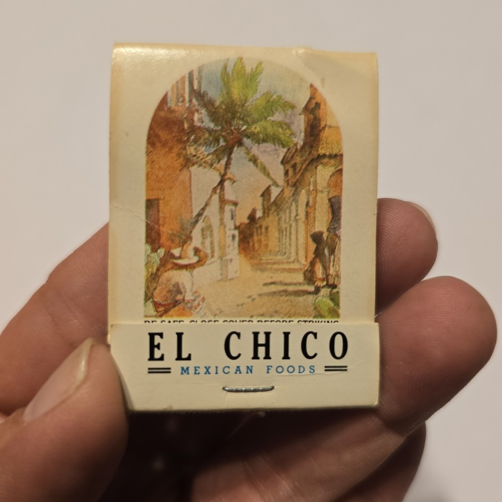 Vintage Matchbook‎ Cover  El Chico Mexican Food Restaurant   gmg  unstruck